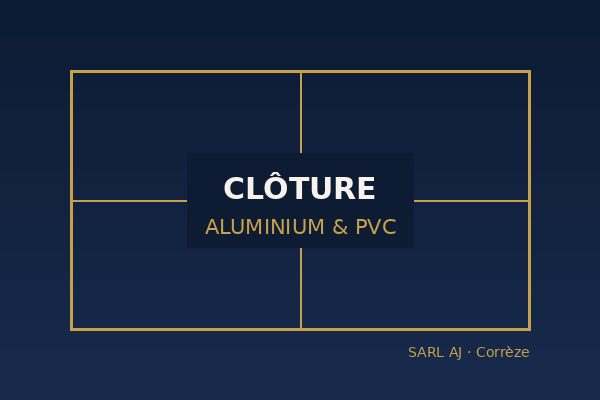 Pose de clôture aluminium et PVC à Brive-la-Gaillarde et en Corrèze par SARL AJ