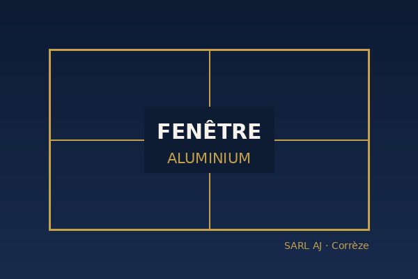 Pose de fenêtre aluminium à Brive-la-Gaillarde et en Corrèze par SARL AJ