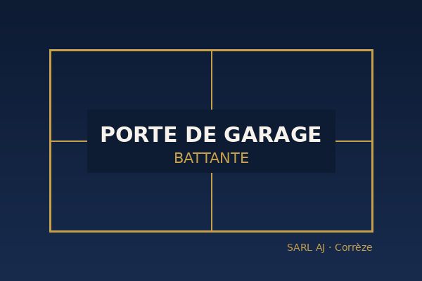 Pose de porte de garage battante à Brive-la-Gaillarde et en Corrèze par SARL AJ