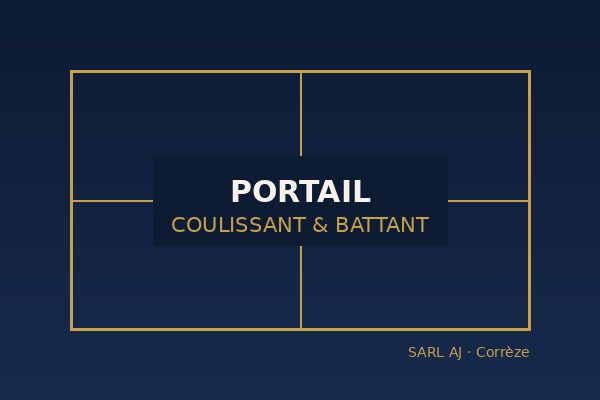 Pose de portail coulissant et battant à Brive-la-Gaillarde et en Corrèze par SARL AJ