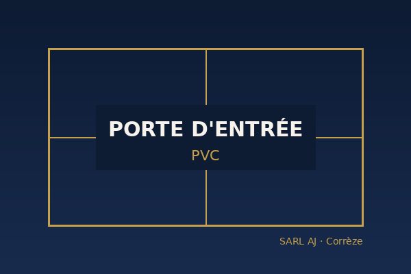 Pose de porte d'entrée PVC à Brive-la-Gaillarde et en Corrèze par SARL AJ